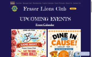Fraser Lions Club & Banquet website