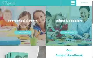 Blossom Learning Center website