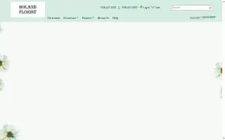 Boland Florist website