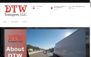 DTW Transport, LLC of Garden City website