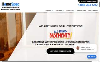 HomeSpec Waterproofing and Foundation Repair