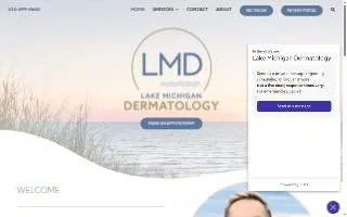 Lake Michigan Dermatology website