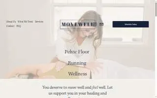 Movewell Physical Therapy website