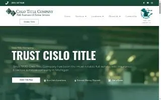 Cislo Title Company of Grand Blanc website