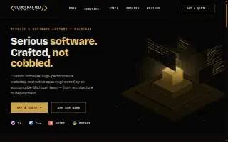 Code Crafted Digital website