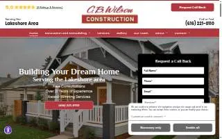 CB Wilson Construction website