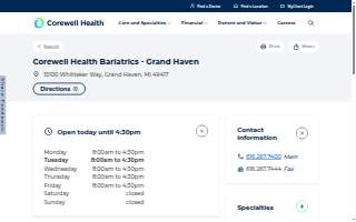 Corewell Health Bariatrics - Grand Haven