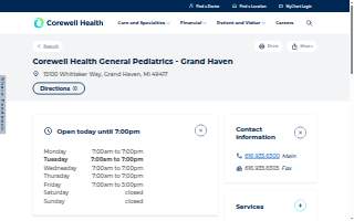 Corewell Health General Pediatrics - Grand Haven