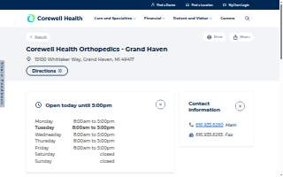 Corewell Health Orthopedics - Grand Haven
