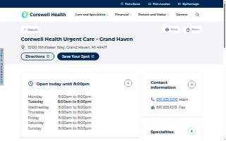 Corewell Health Urgent Care - Grand Haven