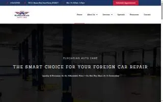 EuroAsian Auto Care website