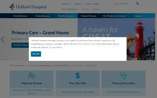 Holland Hospital Primary Care – Grand Haven website