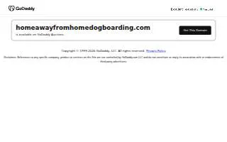 Home Away from Home Dog Boarding and Daycare of Grand Haven website