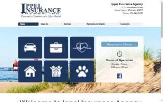 Ippel Insurance Agency website
