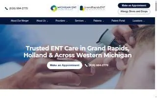 Michigan ENT & Allergy Specialists of Grand Haven website