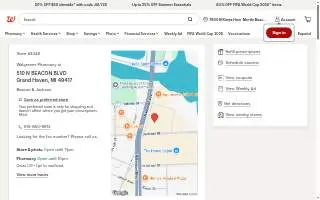 Walgreens of Grand Haven website