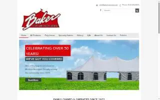 Baker Tent & Party Rental of Grand Rapids website