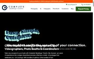 Complete Weddings + Events of Grand Rapids website