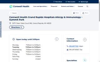 Corewell Health Allergy & Immunology - Summit Park