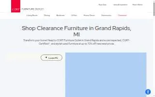 CORT Furniture Outlet of Grand Rapids website