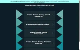 Grand Rapids Towing website