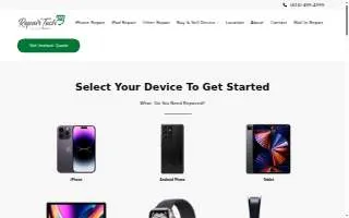 Repair Tech 360 of Kentwood website