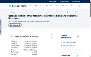 Corewell Health Family Medicine, Internal Medicine & Pediatrics - Rivertown