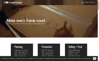 Dominic Krupp Visuals website
