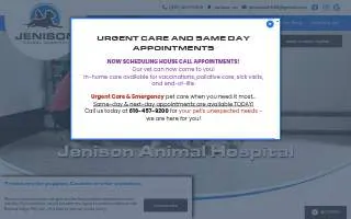 Jenison Animal Hospital of Grandville website