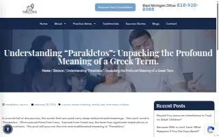 Parakletos Law PLC website
