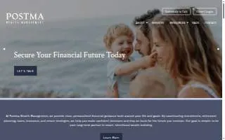 Postma Wealth Management website