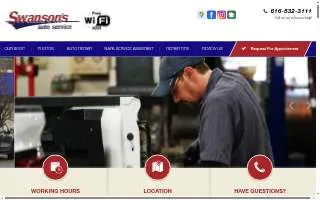 Swanson's Auto Service website