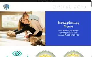 Wash & Wags Pet Grooming of Grandville website
