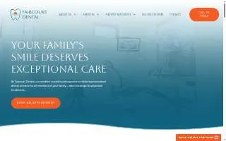 Faircourt Dental website