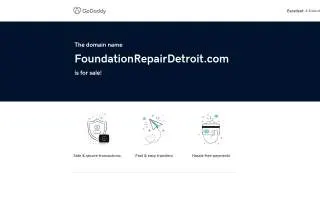 Foundation Repair Detroit website