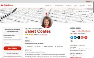 Janet Coates - State Farm Insurance Agent website