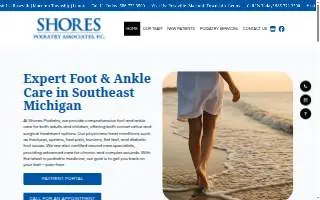 Shores Podiatry Associates, P.C. of Grosse Pointe Woods website