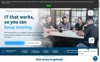 Simply Technology - VoIP Business Telephones, Managed Services, Cabling, Security Cameras website