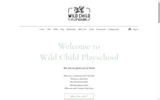 Wild Child Playschool website