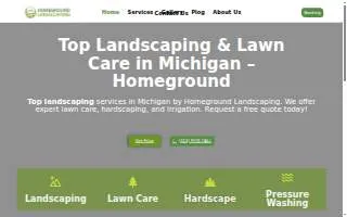 Homeground Landscaping website