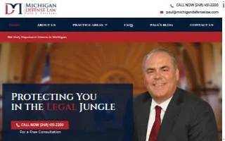 Michigan Defense Law | Criminal Attorney and DUI Lawyer website