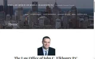 The Law Office of John C. Elkhoury P.C. website