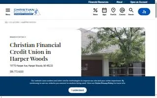 Christian Financial Credit Union of Harper Woods website