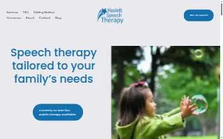 Haslett Speech Therapy website