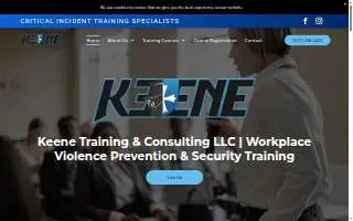 Keene Training and Consulting website