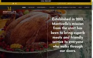 Monticello's Market & Butcher Block website