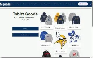 Tshirt Goods website