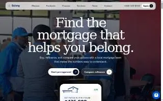 Belong Lending website