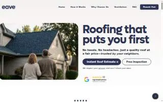 Eave Roofing website