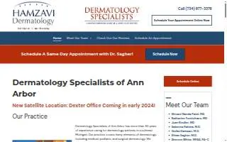 Hamzavi Dermatology of Fort Gratiot website